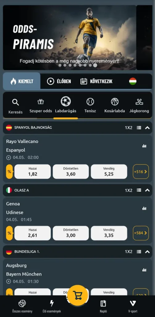 Tippmix pro sport bet in mobile